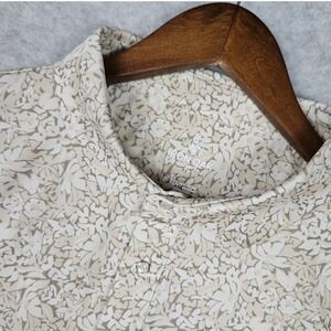 Iron Oak (Men's XL) Tan Floral Nomad Performance Polo Shirt Golf Western Stretch